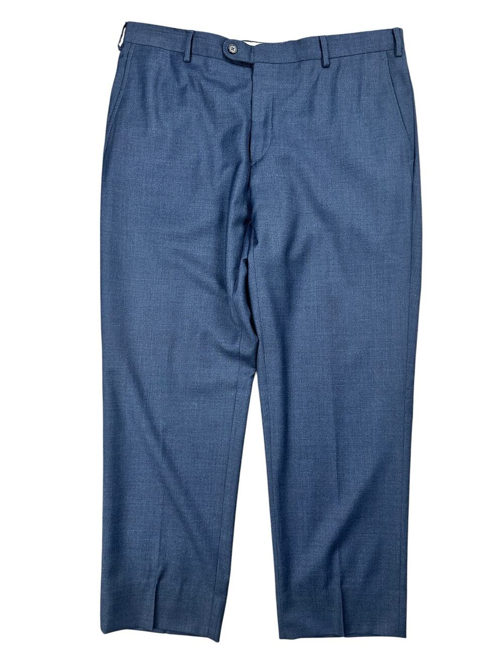 Santorelli Platinum Loro Piana Zelanders Wool Pants Navy — 38